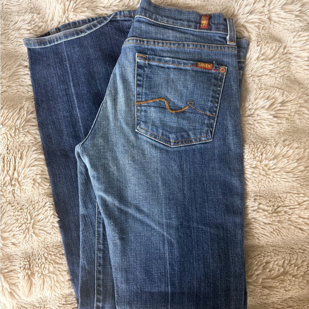 blue denim jeans